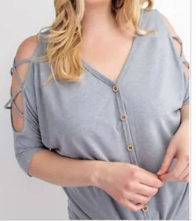 143 Story - OPEN SHOULDER TOP