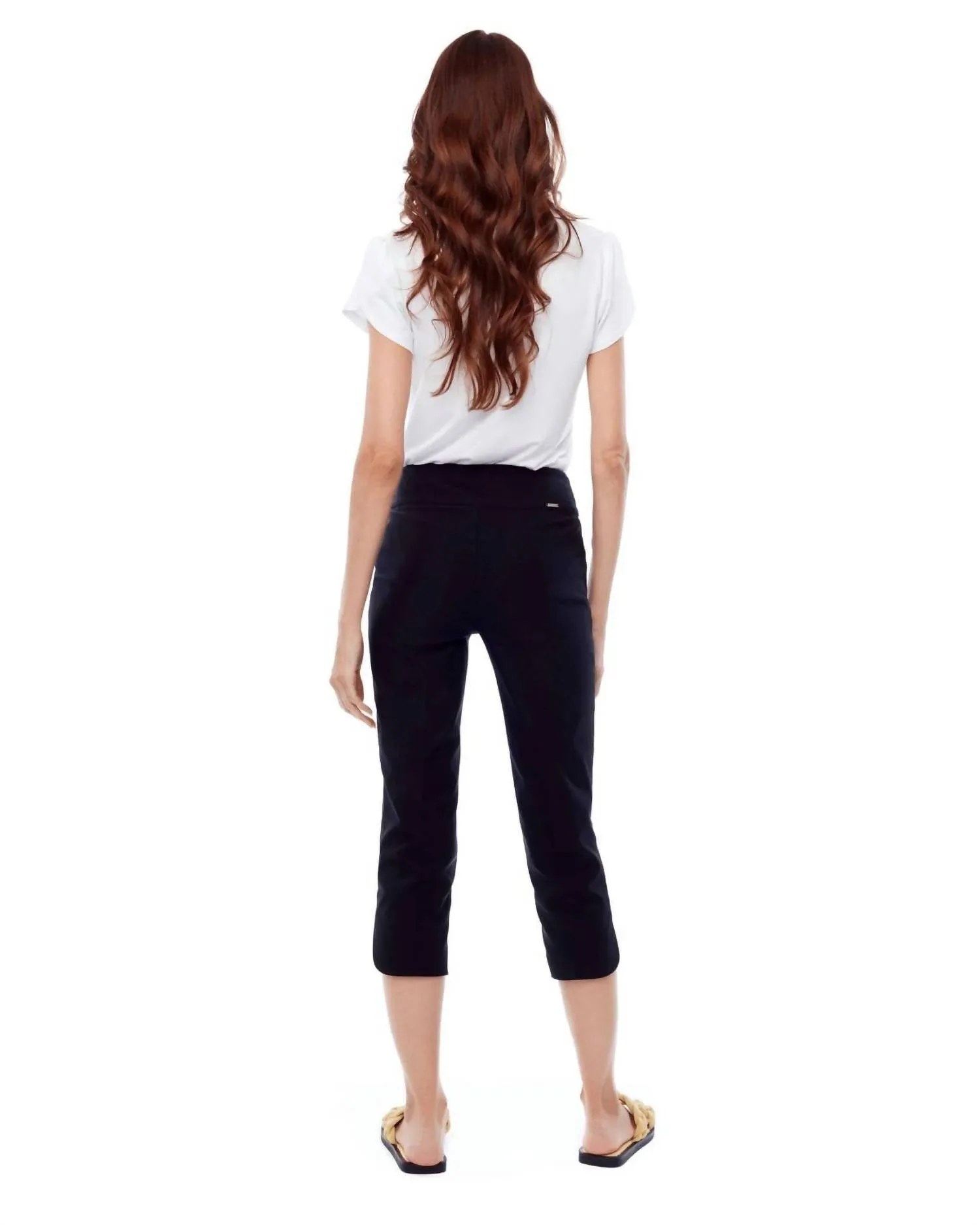 22" Petal Capri Solid Techno Pant