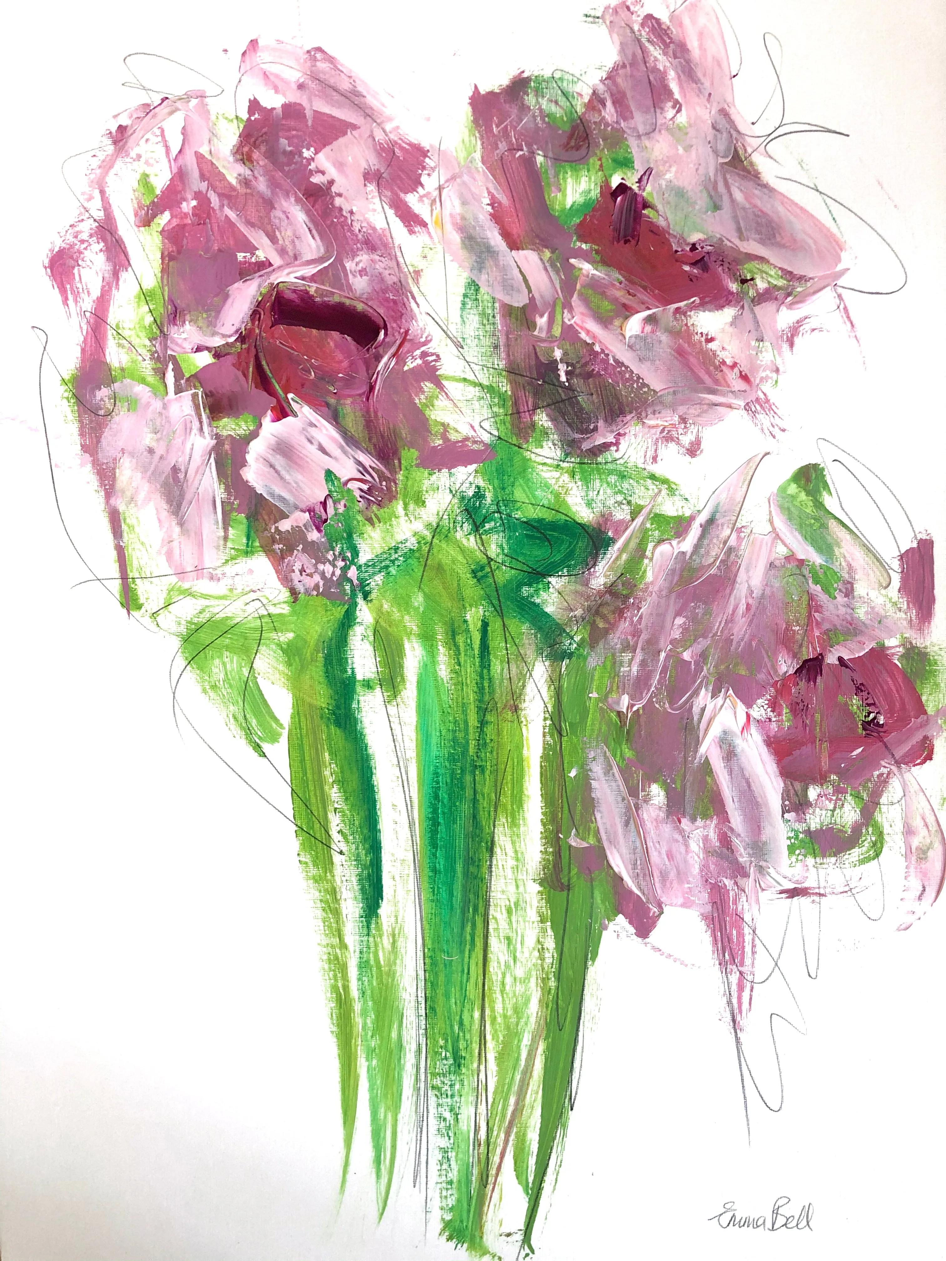 3 roses