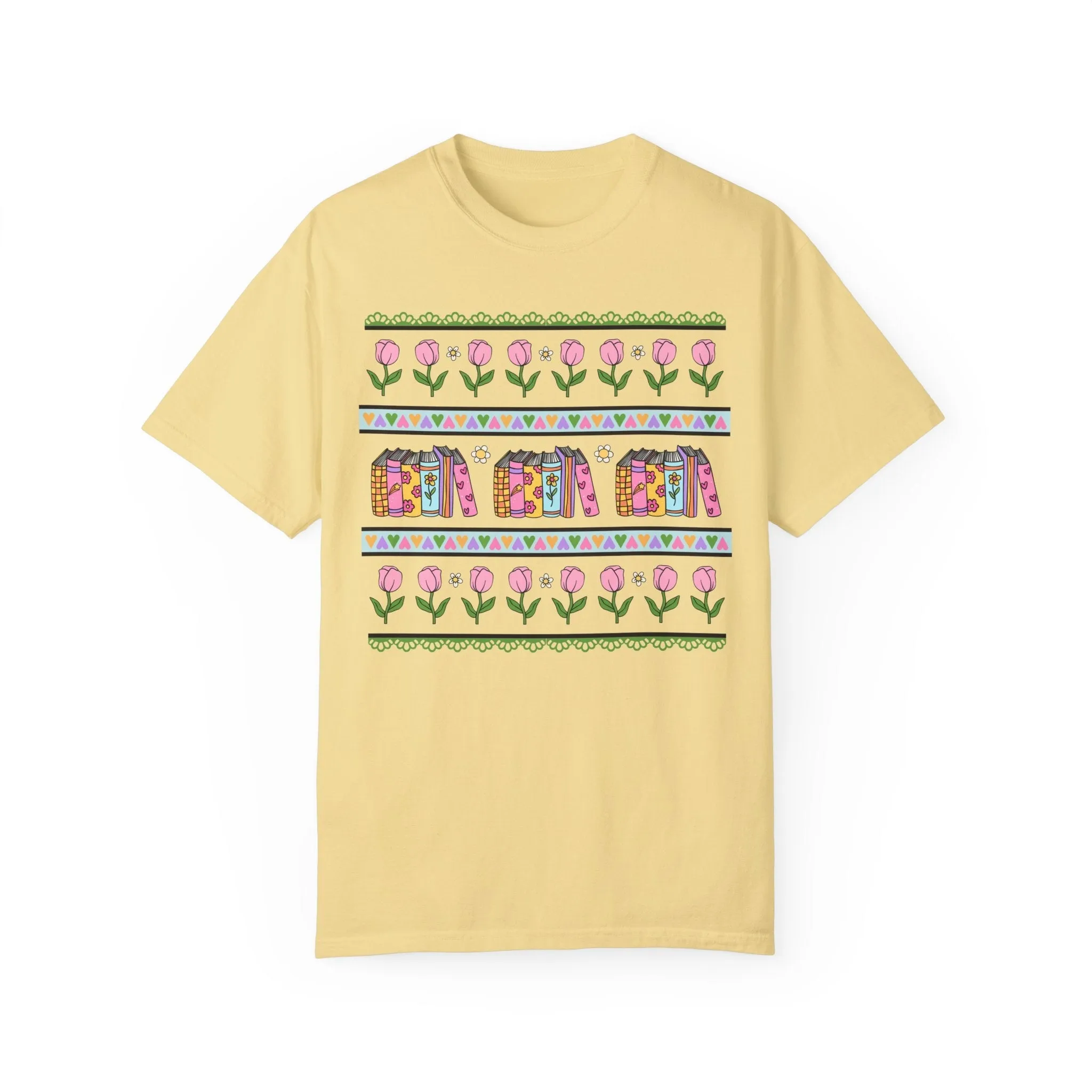 90s Book Shirt with Flowers