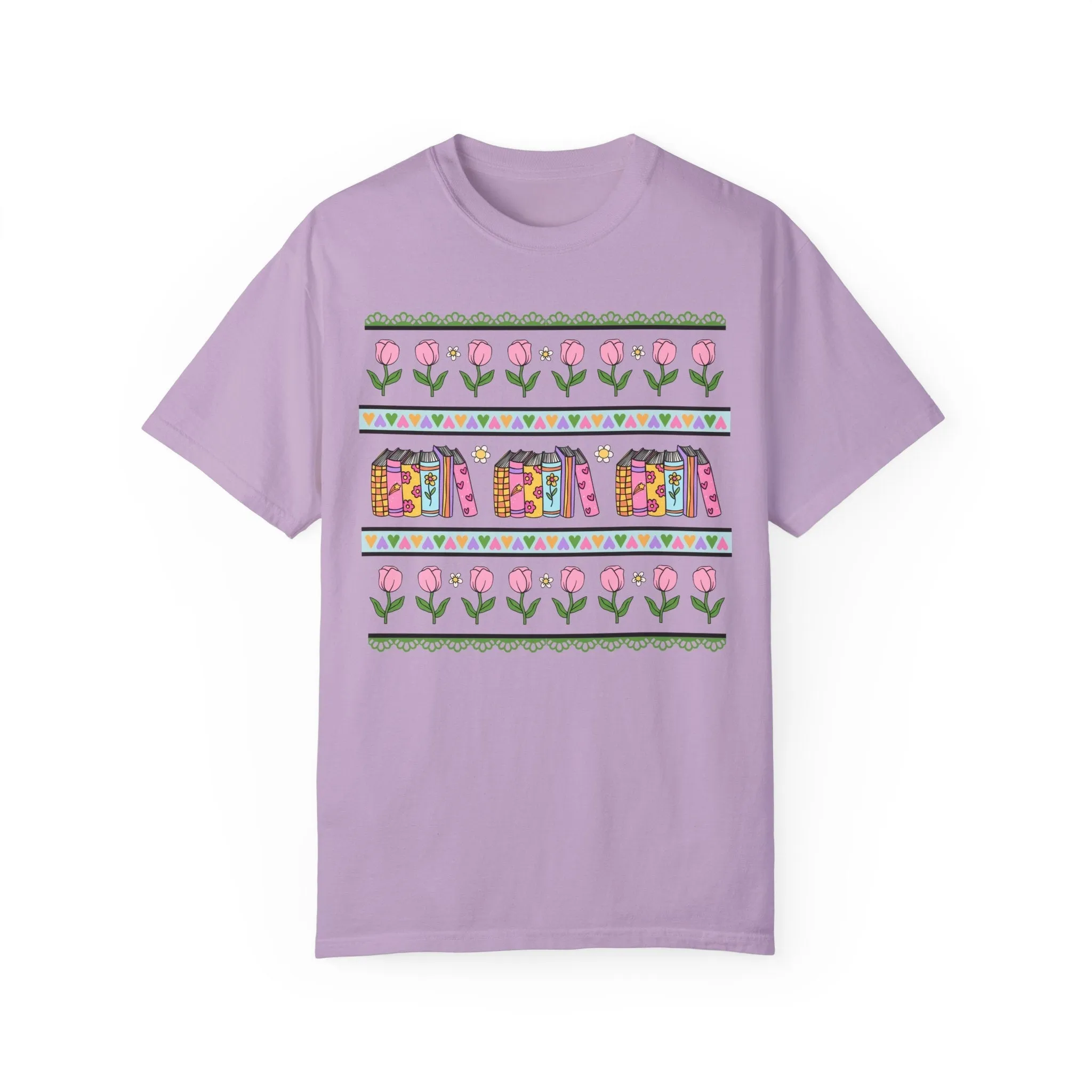90s Book Shirt with Flowers