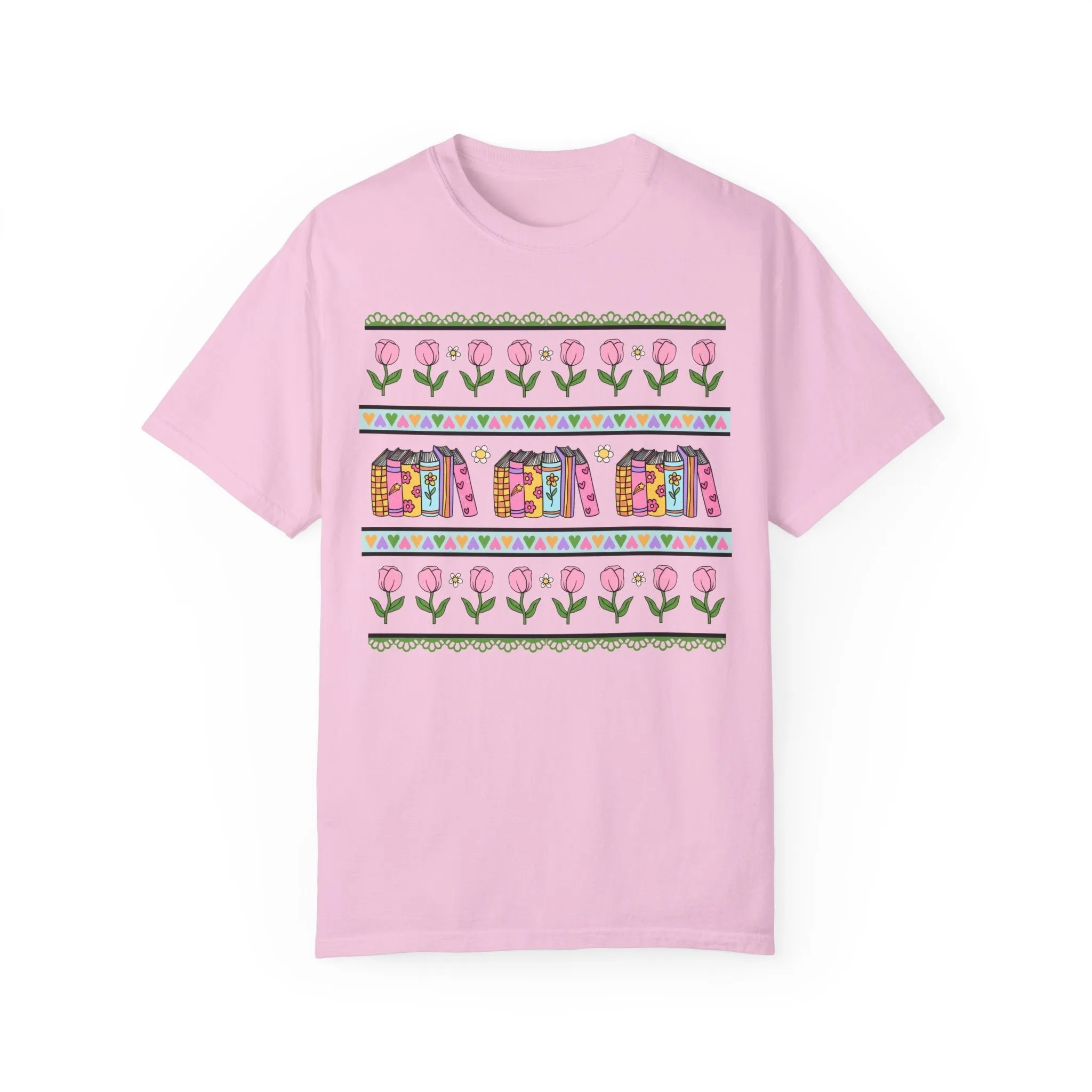 90s Book Shirt with Flowers