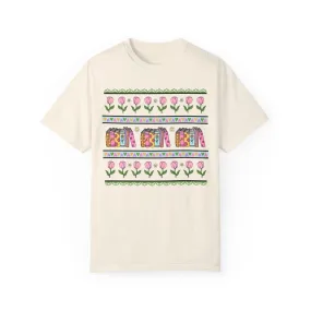 90s Book Shirt with Flowers