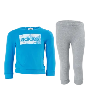 Adidas Essentials Sweatshirt And Pants Bright Blue