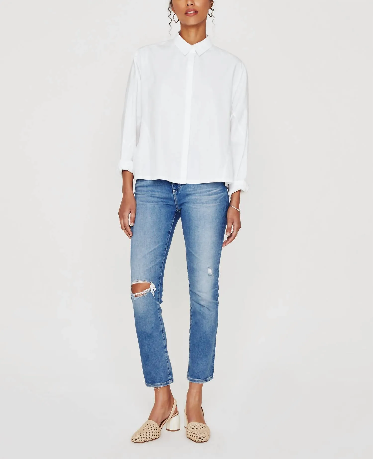 Ag Jeans - Mari Crop Straight Leg Jeans