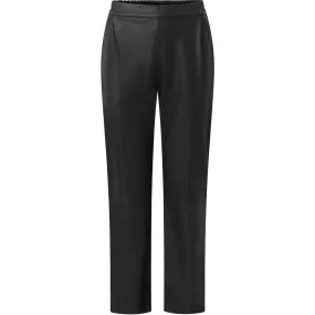 Alicia straight leg pants in leather / 50268 - Black (Nero)