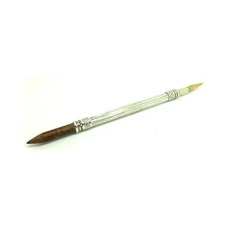 Antique Victorian 1898 Silver Ink Pen & Pencil