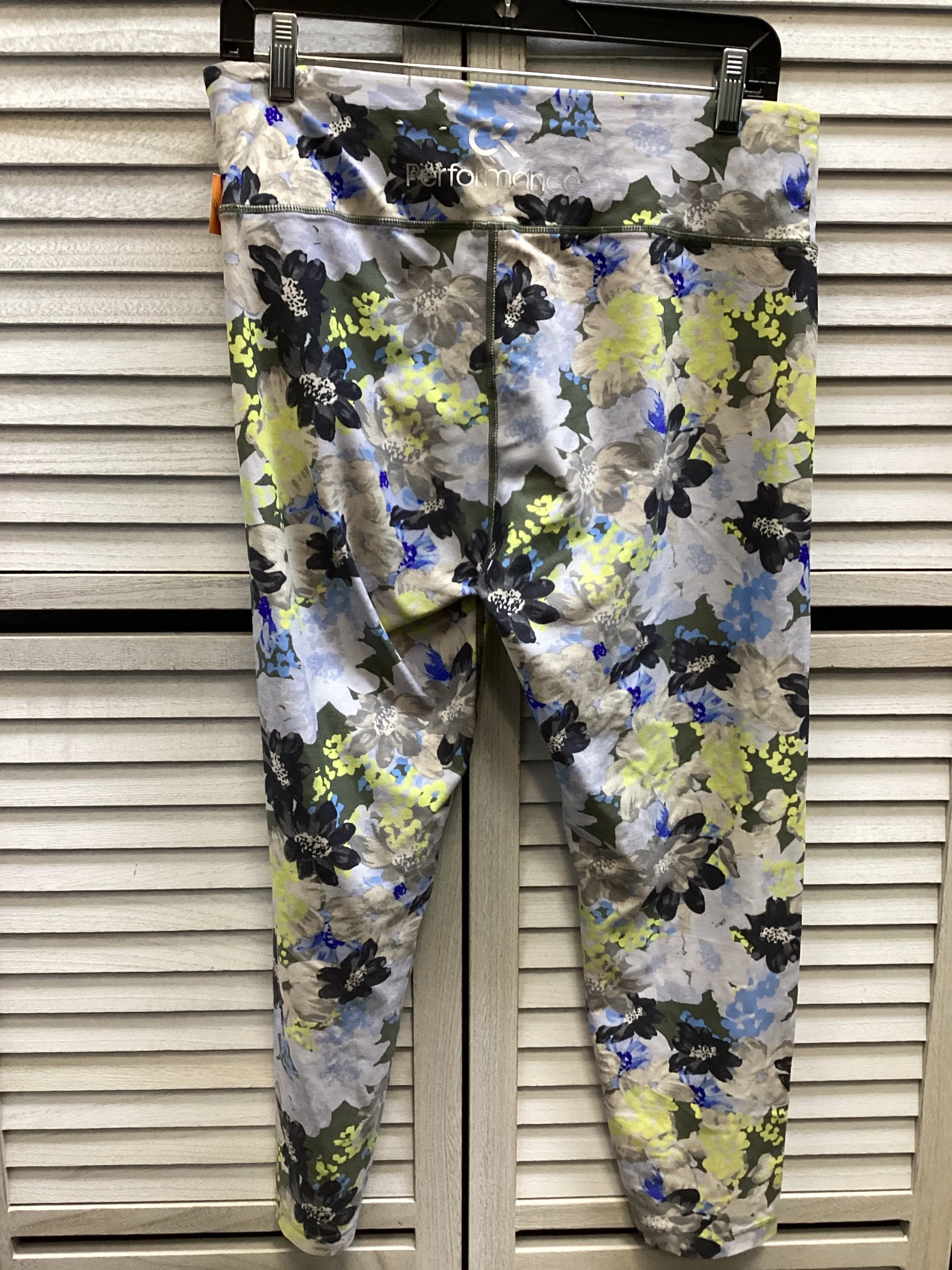 Athletic Leggings By Calvin Klein In Multi-colored, Size: Xl