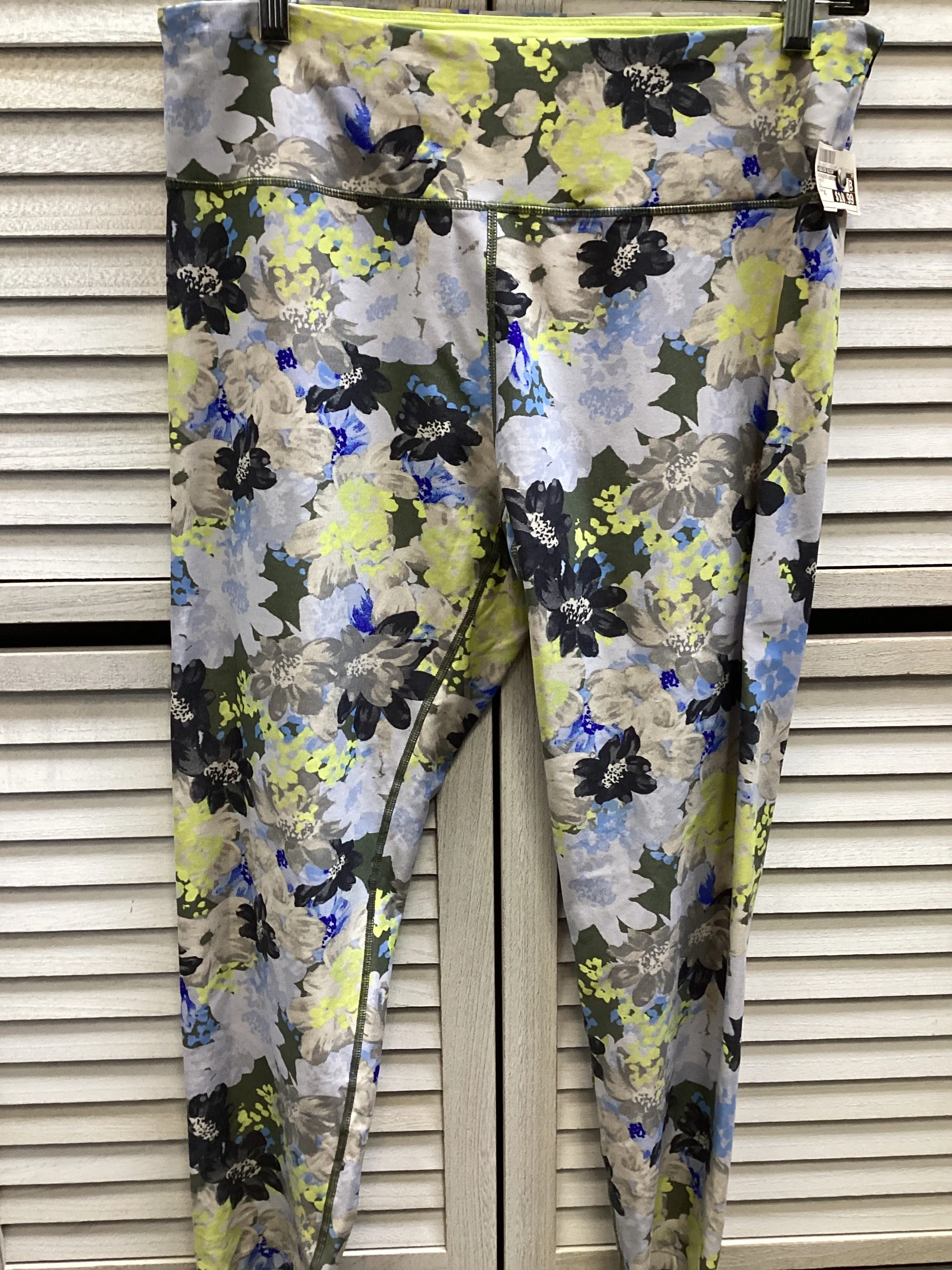 Athletic Leggings By Calvin Klein In Multi-colored, Size: Xl