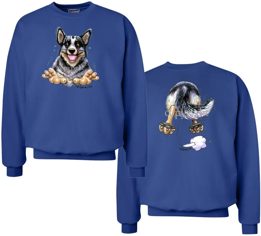 Australian Cattle Dog - Coming and Going - Sweatshirt (Double Sided)