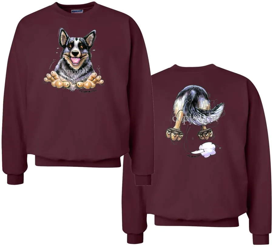 Australian Cattle Dog - Coming and Going - Sweatshirt (Double Sided)