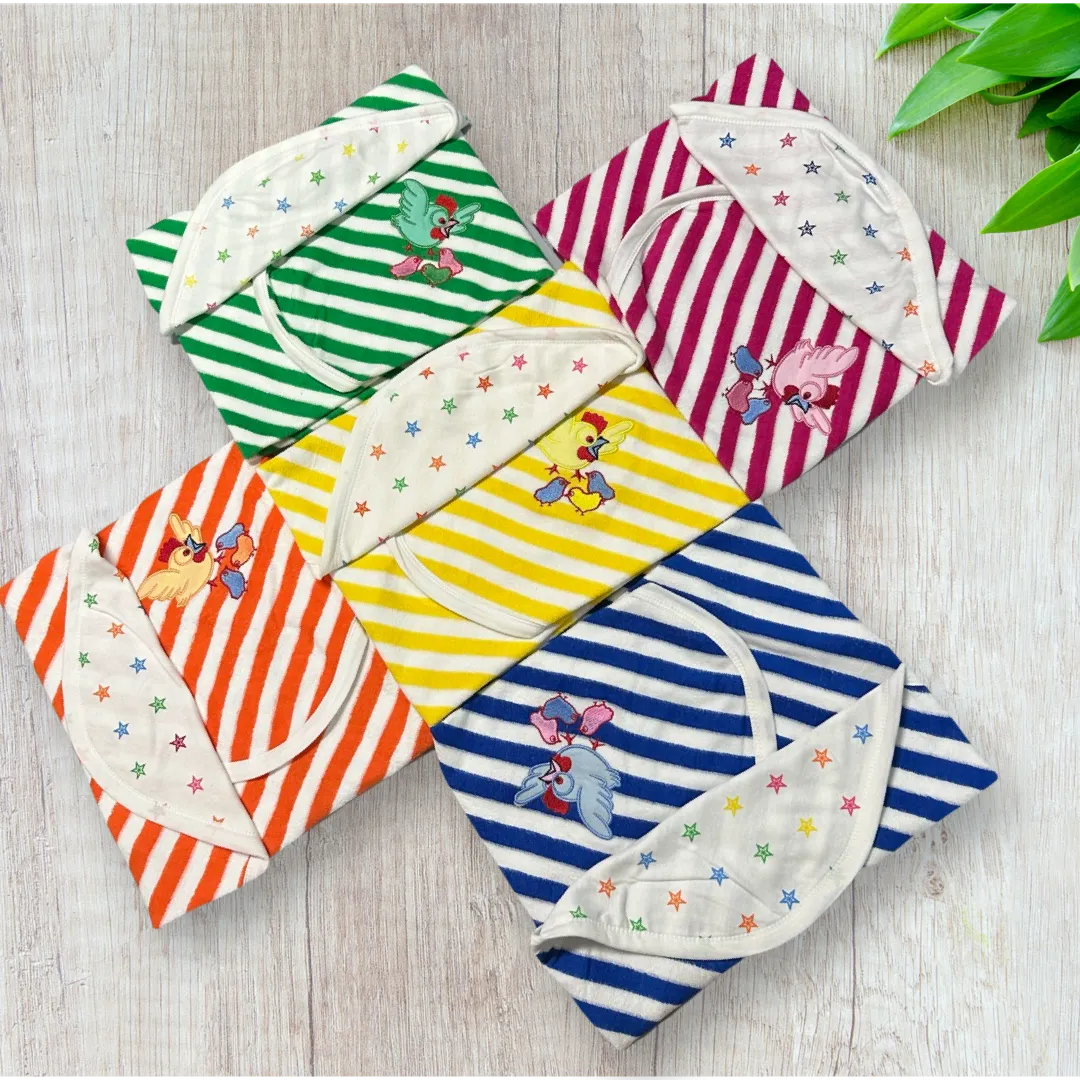 Baby Towel Terry Knitted Stripes