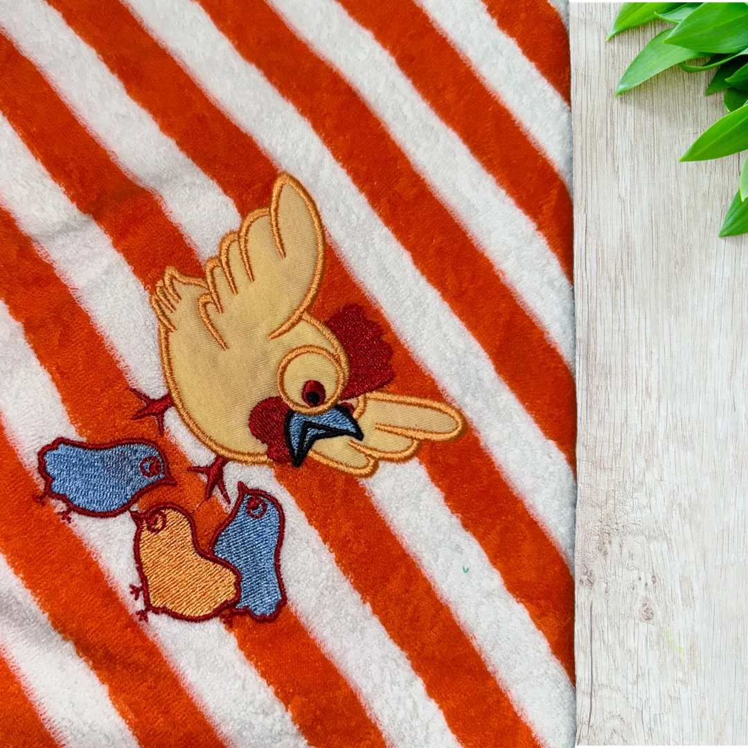 Baby Towel Terry Knitted Stripes
