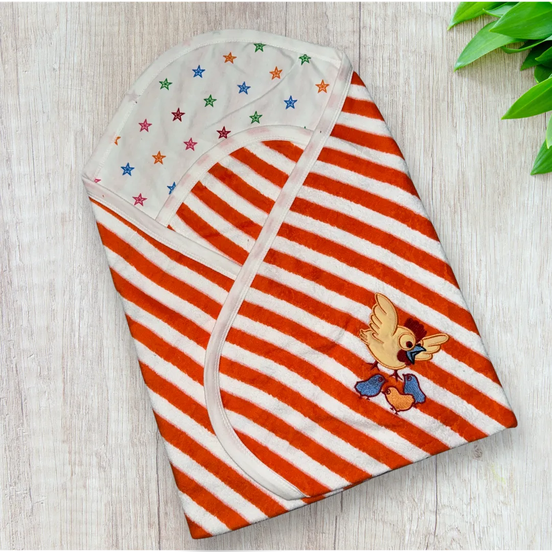 Baby Towel Terry Knitted Stripes