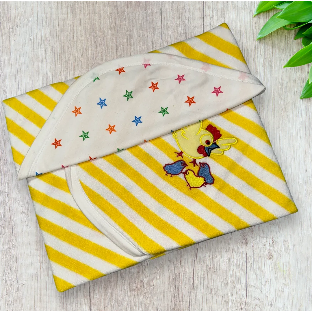 Baby Towel Terry Knitted Stripes