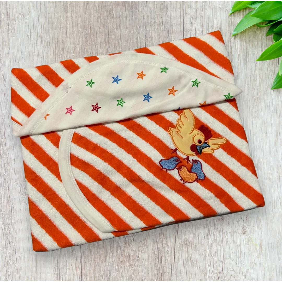 Baby Towel Terry Knitted Stripes