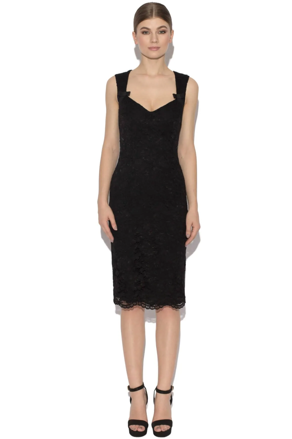 Black Lace Cocktail Dress
