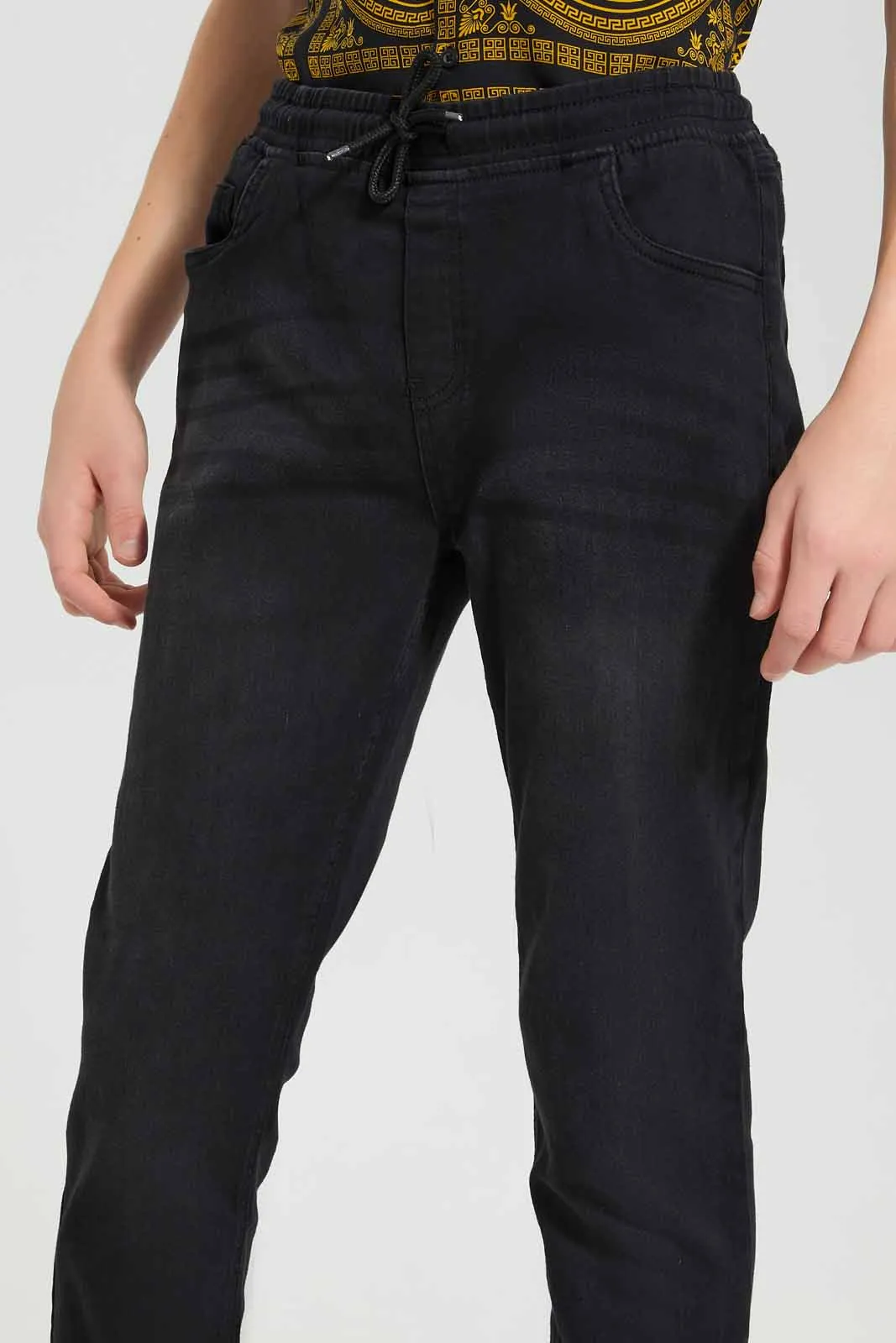Black Pull-On Jean