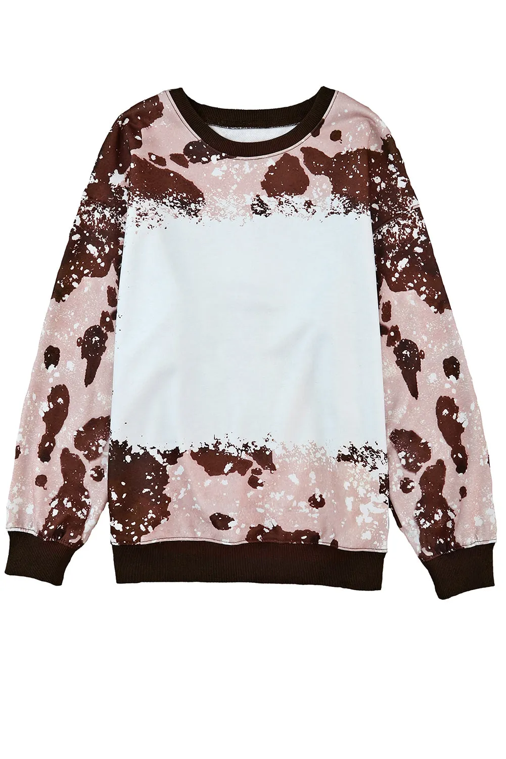 Bleached Tie Dye Long Sleeve Top