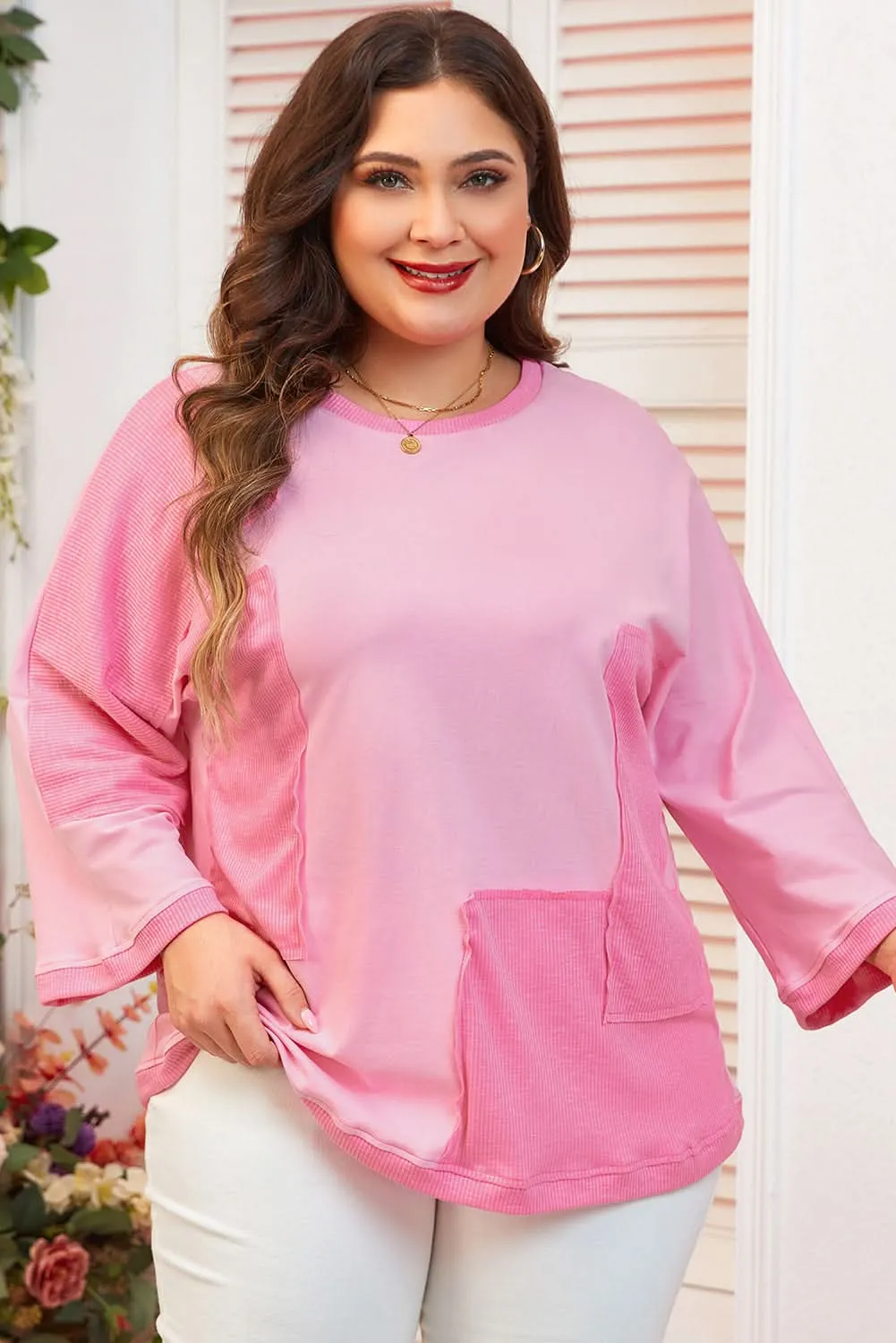 Bonbon plus size high-low tee