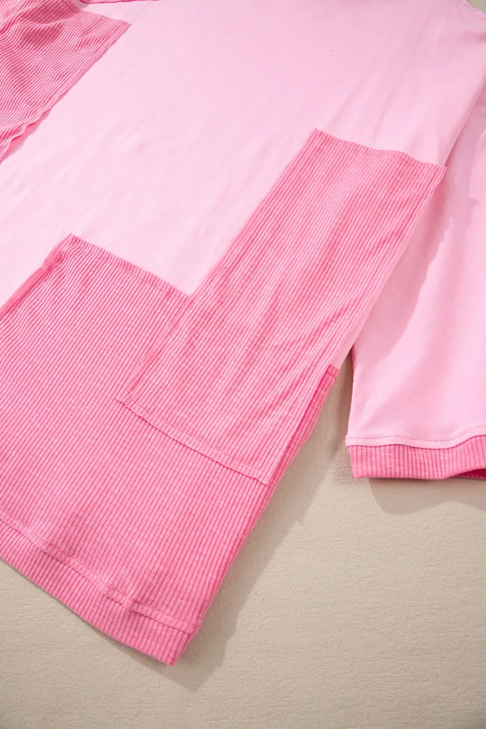 Bonbon plus size high-low tee