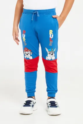 Boys Blue Paw Patrol Print Active Pants