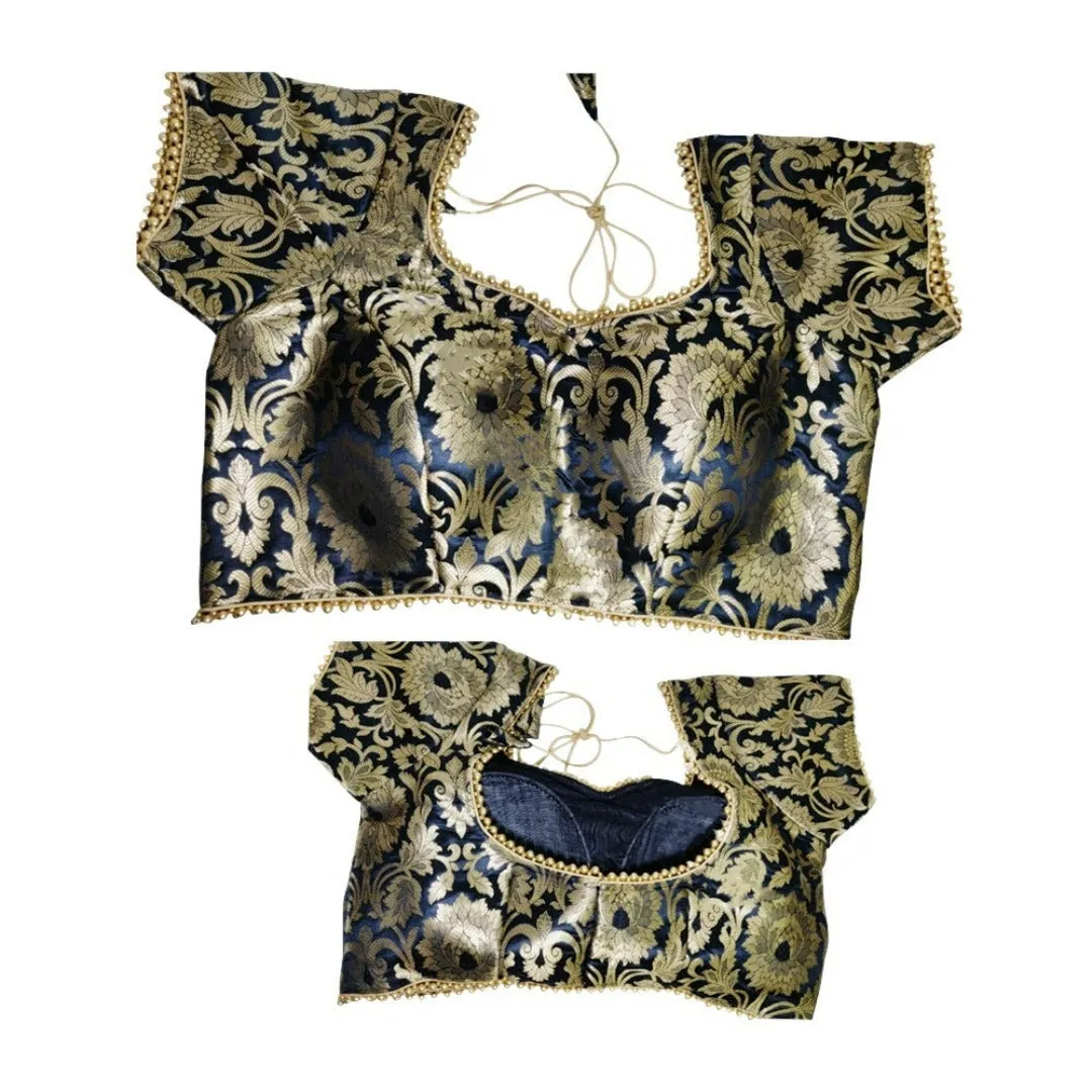 Brocade blouses in assorted colors