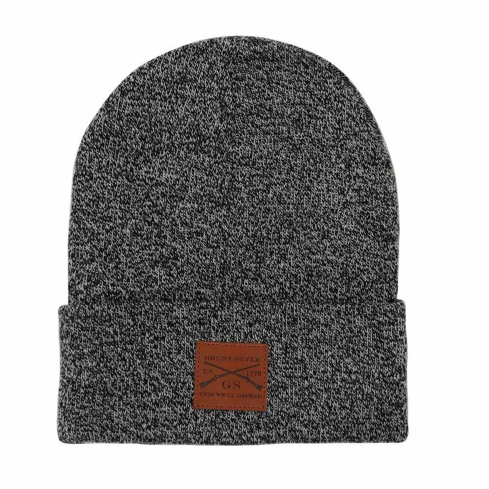 Cuffed Beanie - Black Heather