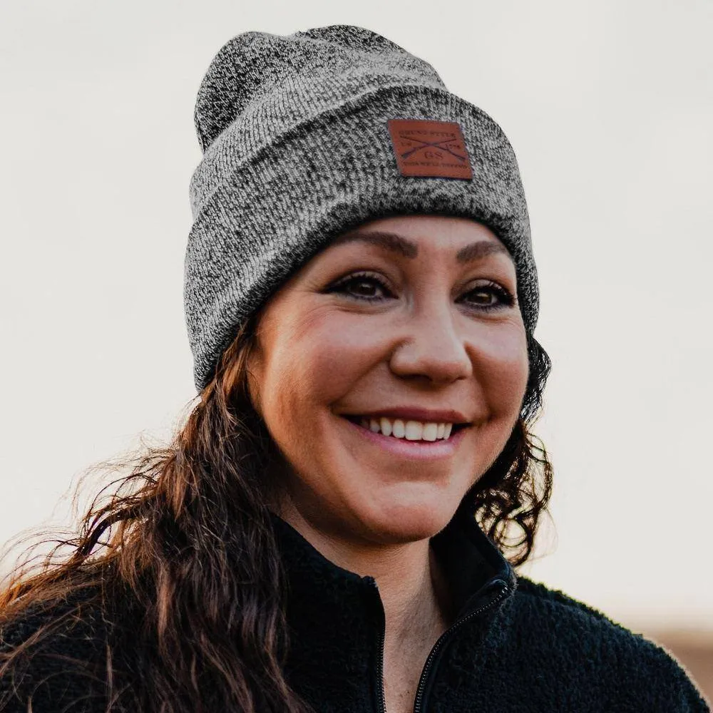 Cuffed Beanie - Black Heather