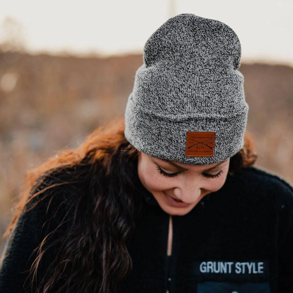 Cuffed Beanie - Black Heather