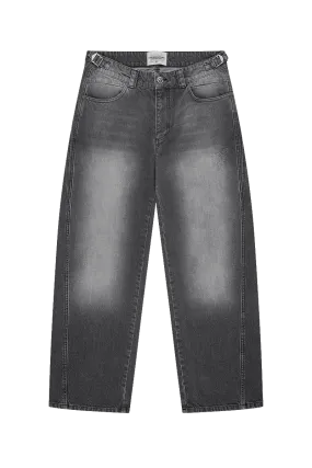 DISTINCTIVE BAGGY DENIM GREY WASHED