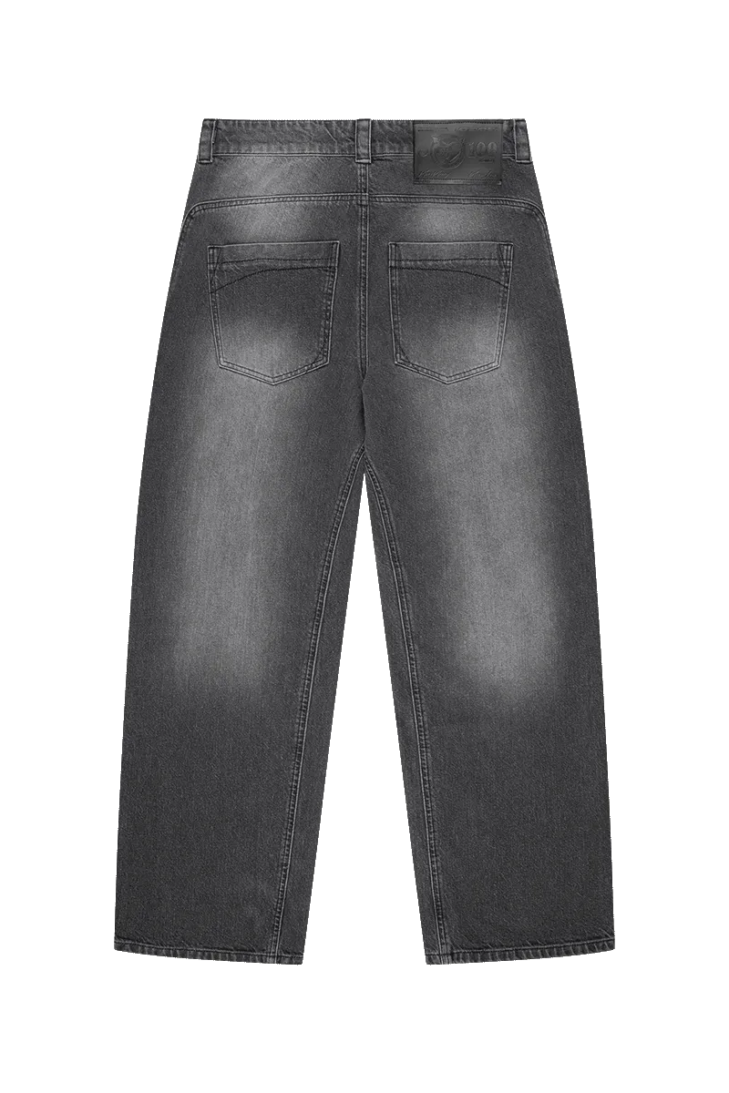 DISTINCTIVE BAGGY DENIM GREY WASHED