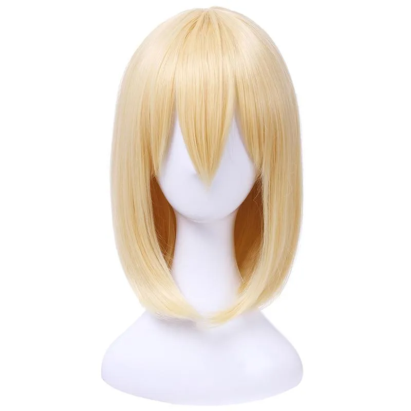 Fire Force Iris Blonde Medium Length Cosplay Wigs