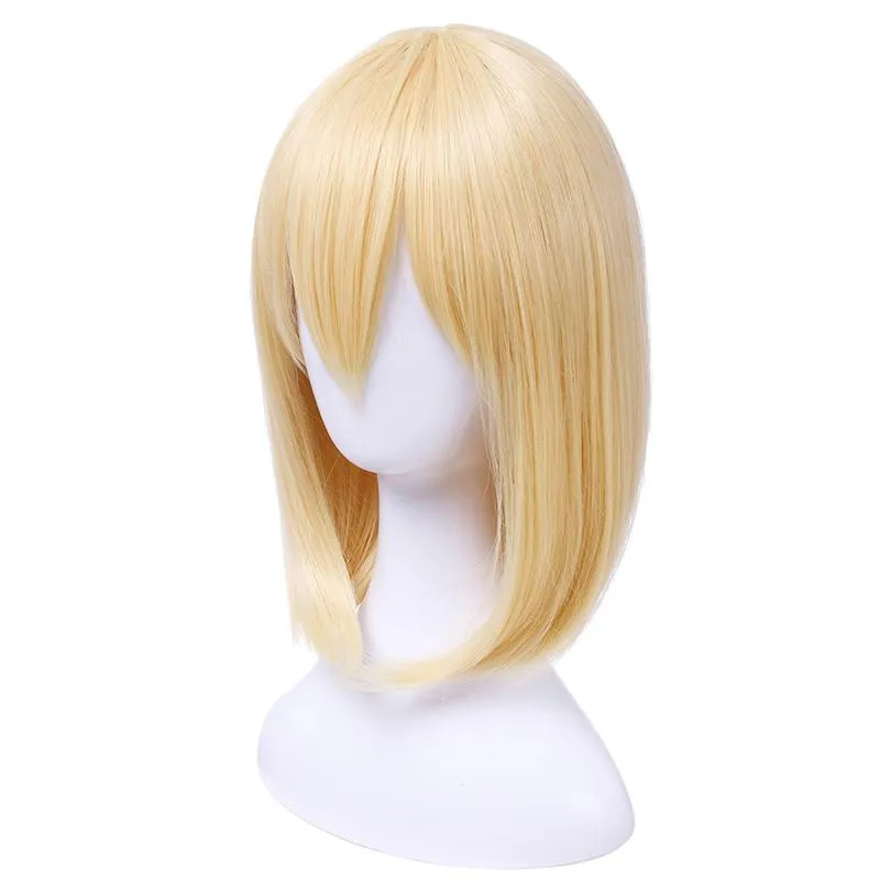 Fire Force Iris Blonde Medium Length Cosplay Wigs