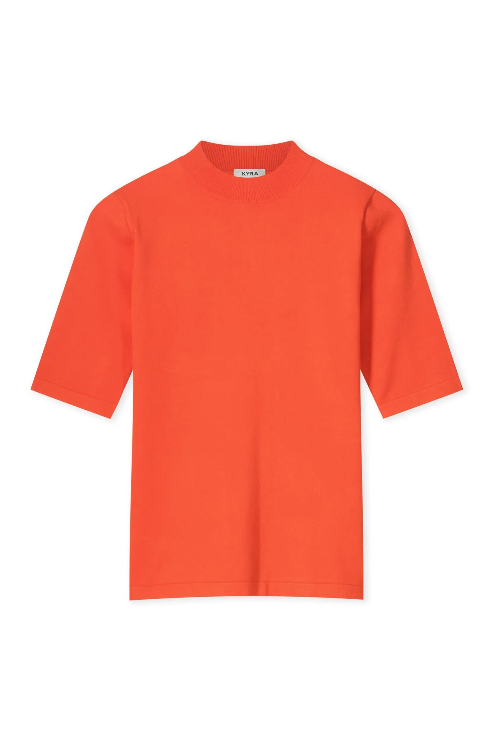 Flynn Short Sleeve Sweater - Pumpkin Organge