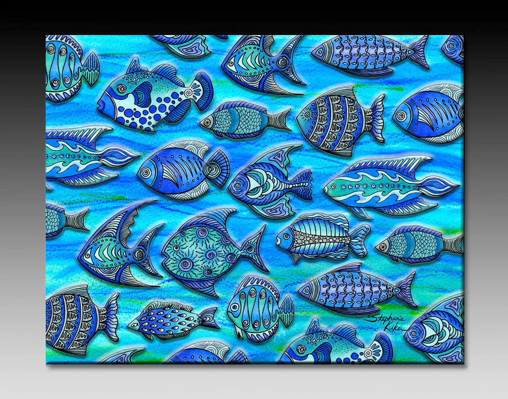 Funky Fish Ceramic Tile