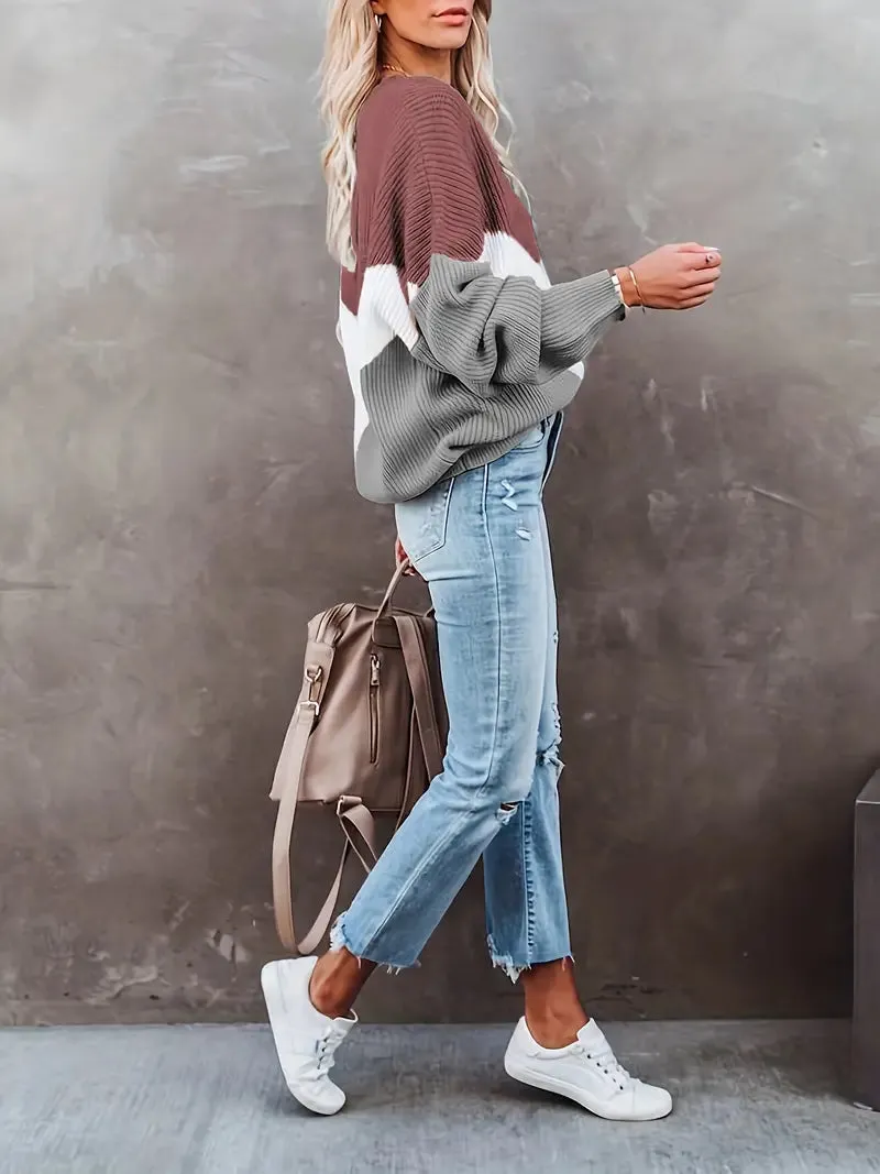 Geena - Stijlvolle langrmlige pullover voor dames