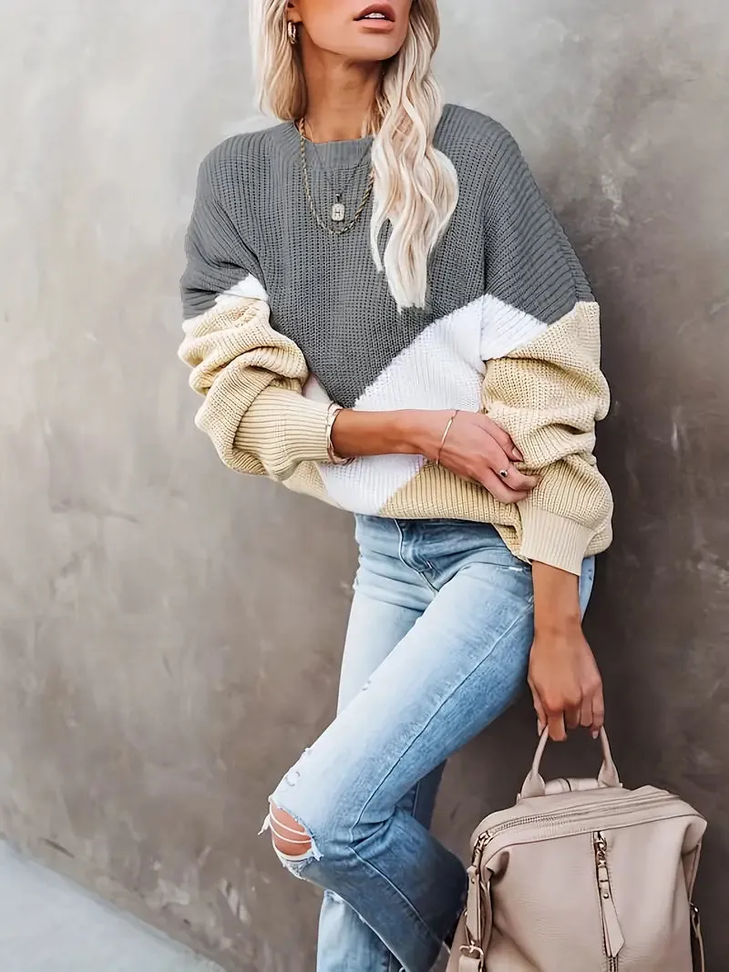 Geena - Stijlvolle langrmlige pullover voor dames