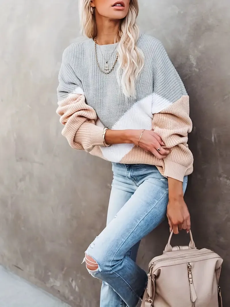 Geena - Stijlvolle langrmlige pullover voor dames