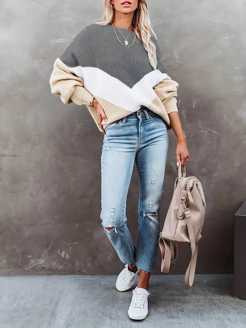 Geena - Stijlvolle langrmlige pullover voor dames