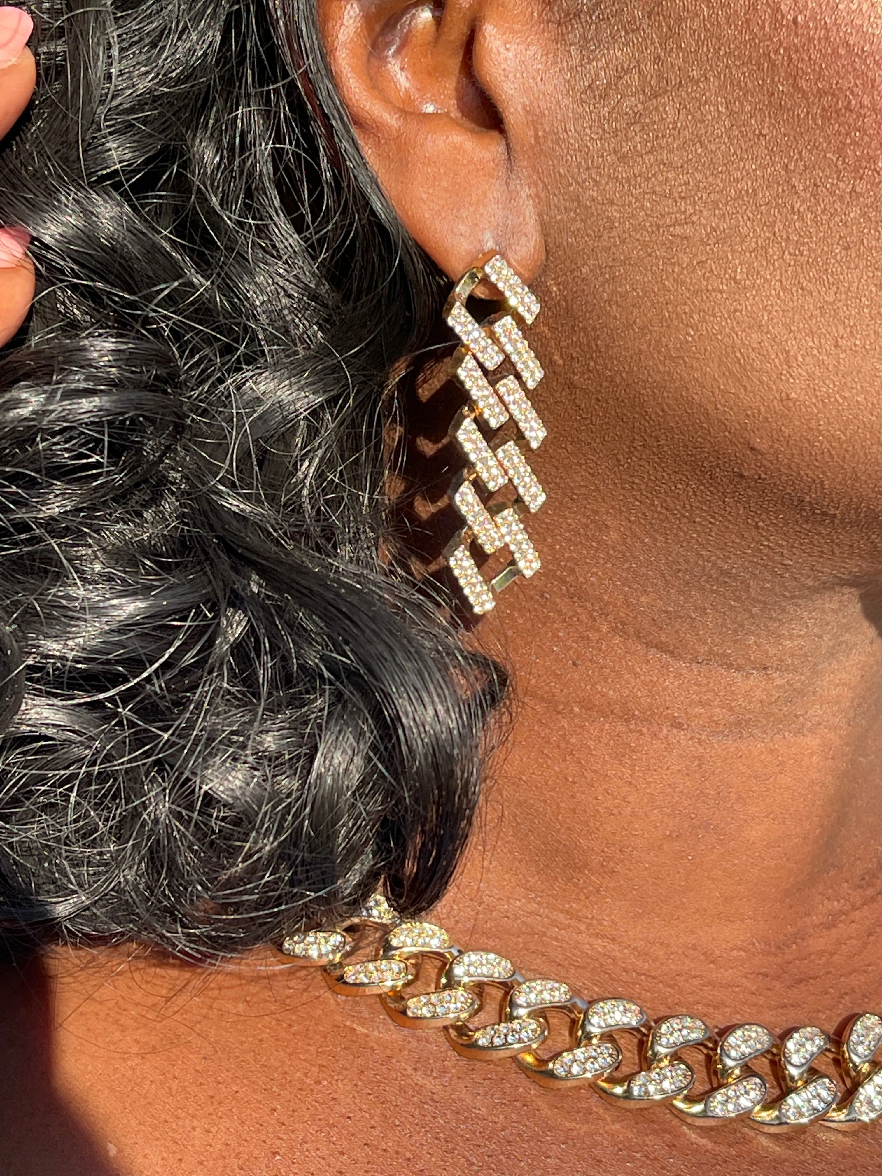 Gold Yummy Bling Earrings
