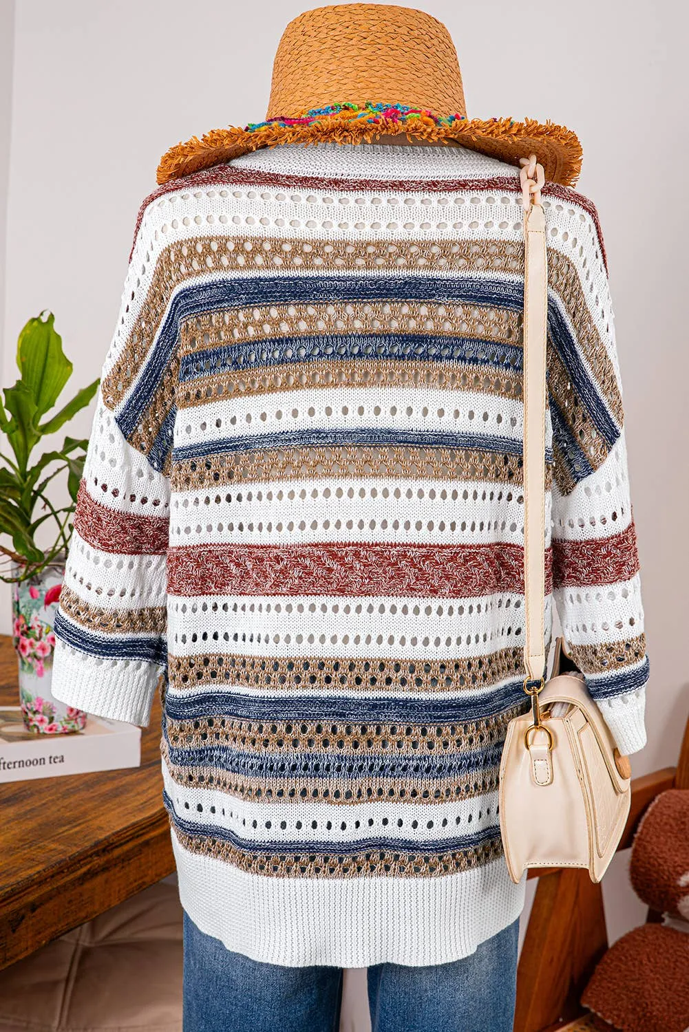 Half Sleeve Knitted Sweater