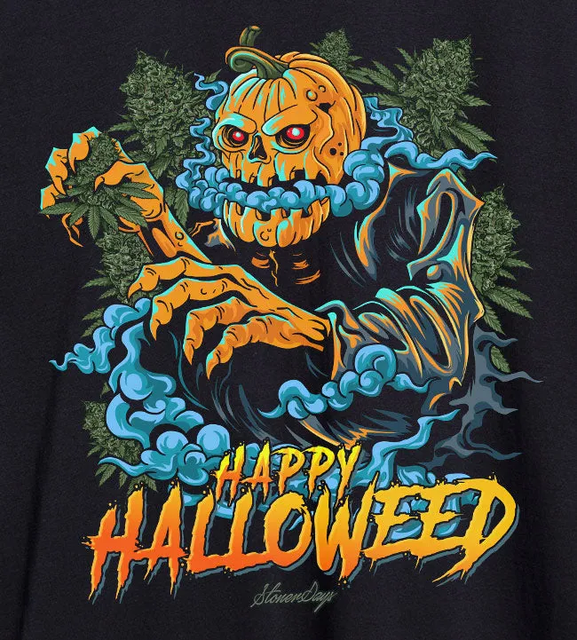 Happy Halloweed Crop Top Hoodie
