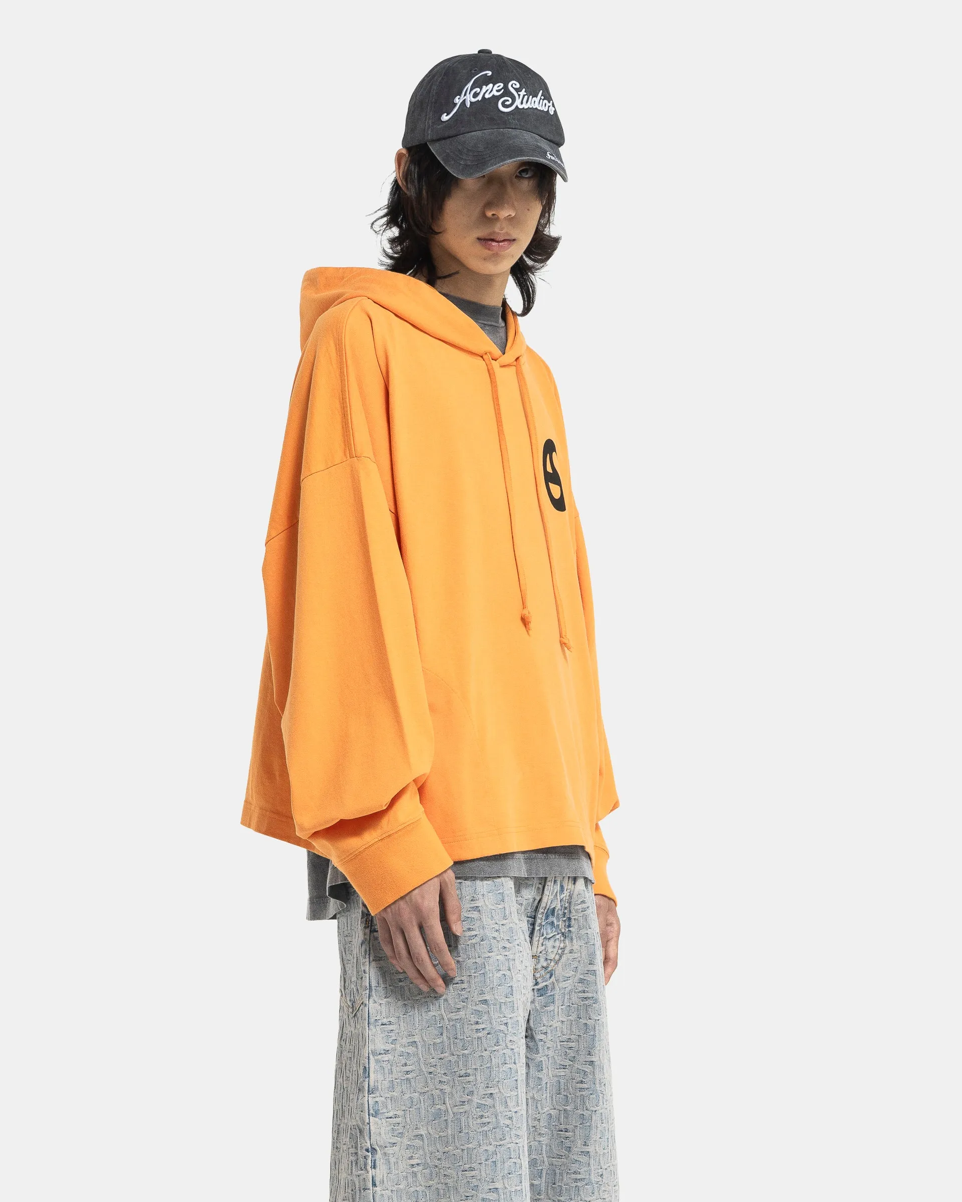 Hooded Sweater in Sharp Orange