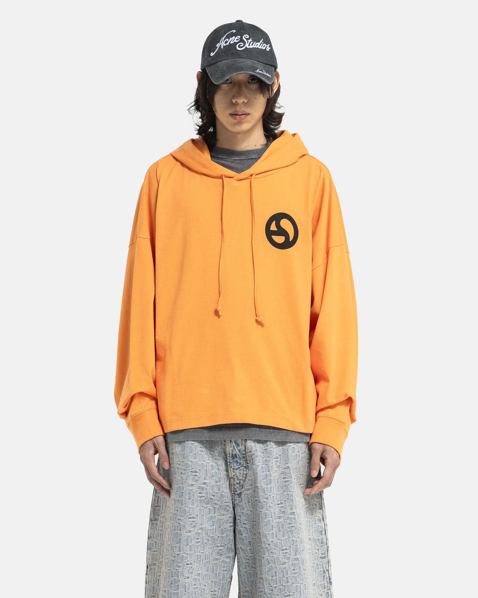Hooded Sweater in Sharp Orange