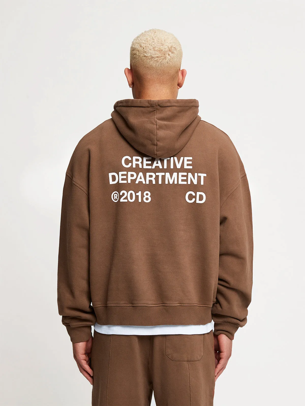 HOODIE CREATIVE DEPT - BROWN