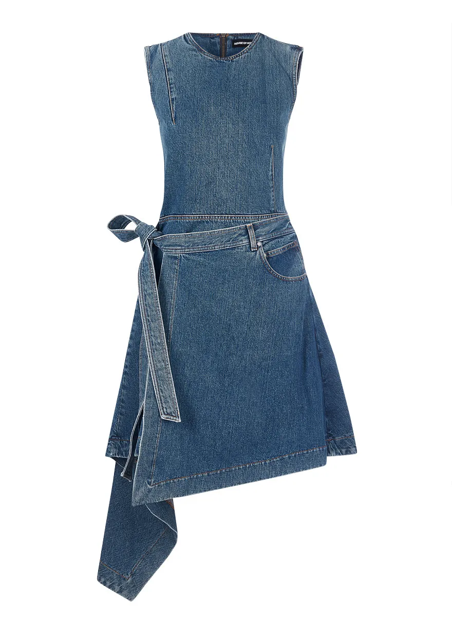 House of Holland Folded Denim Dress