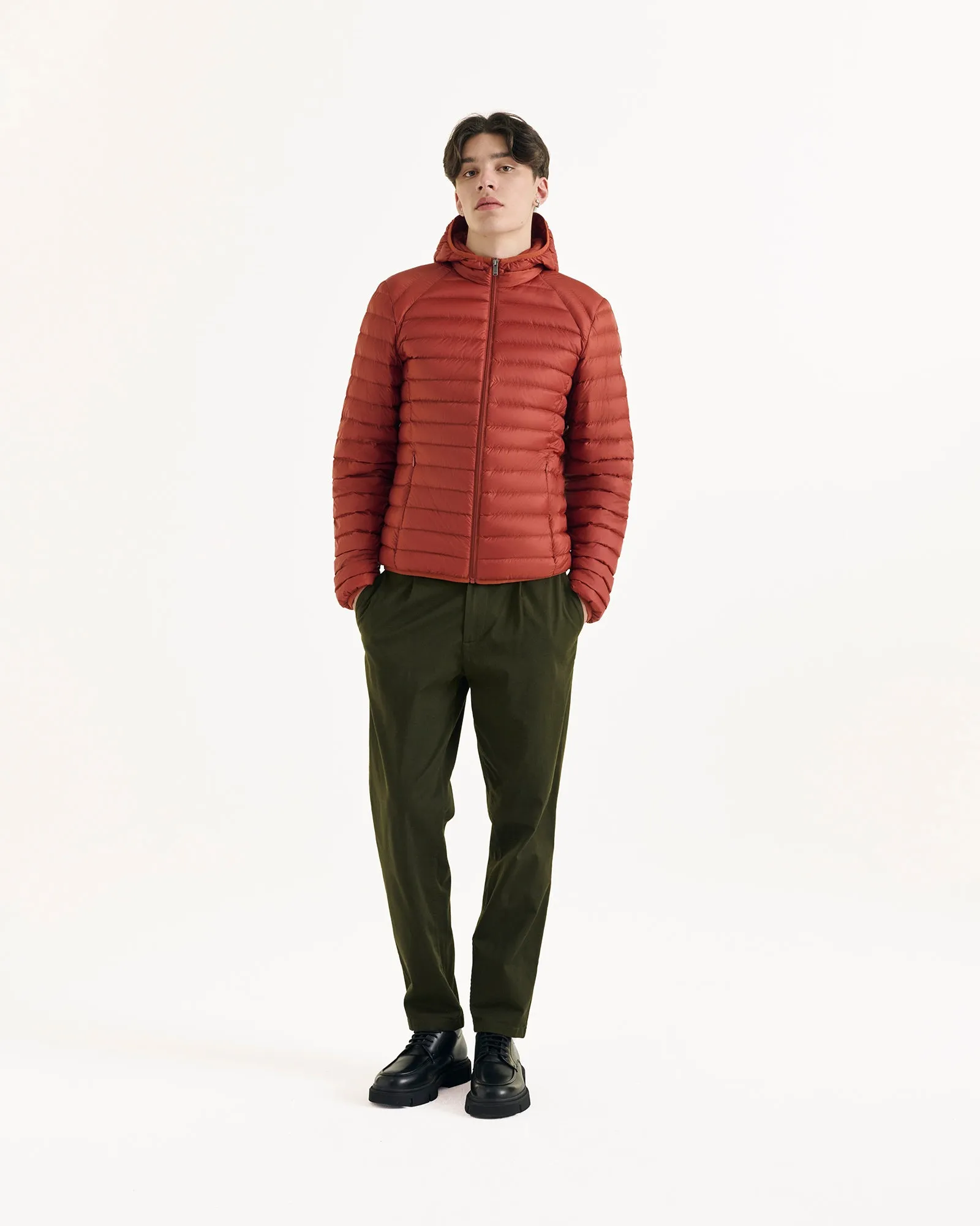 Intense rust Lightweight down jacket Nico