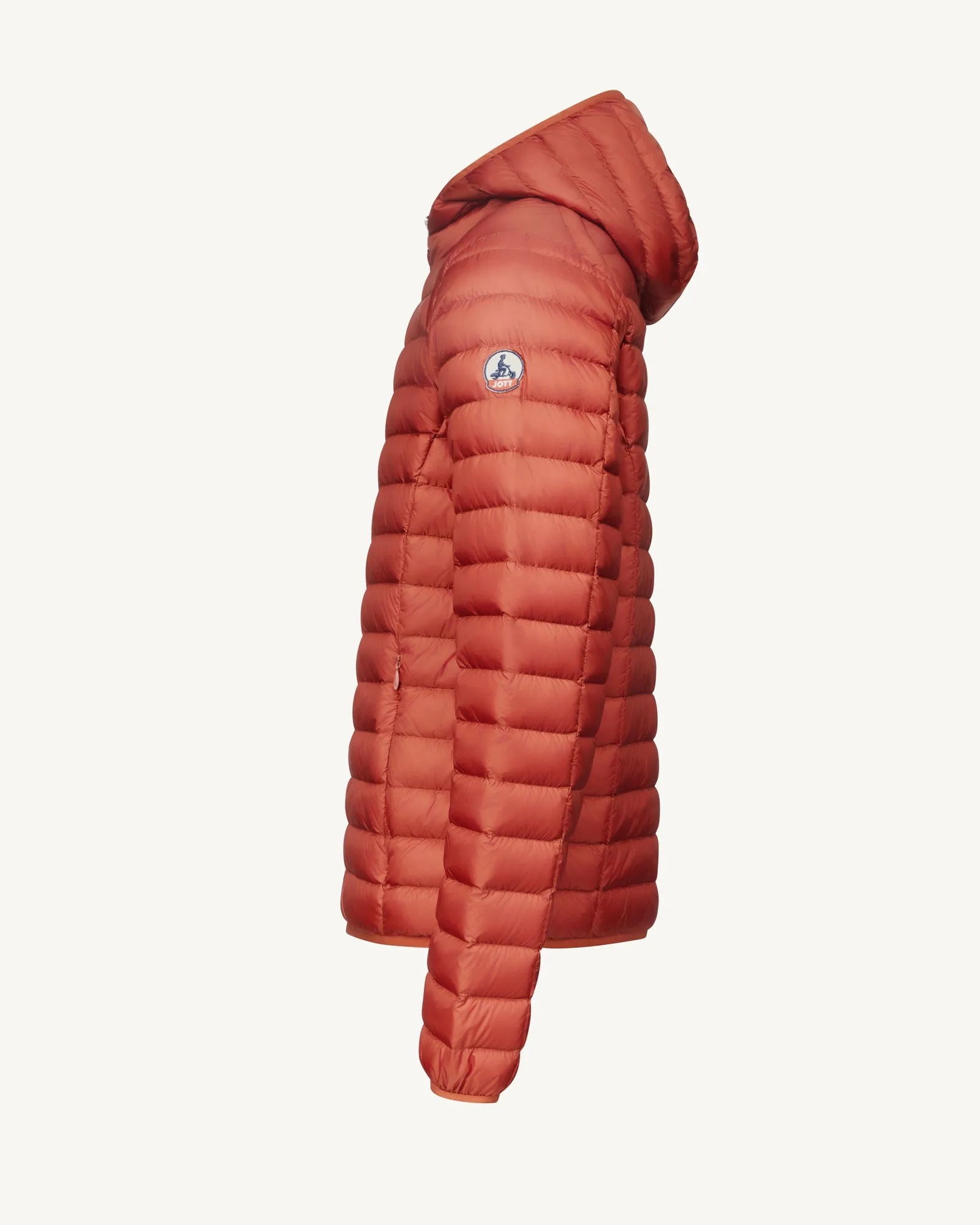 Intense rust Lightweight down jacket Nico