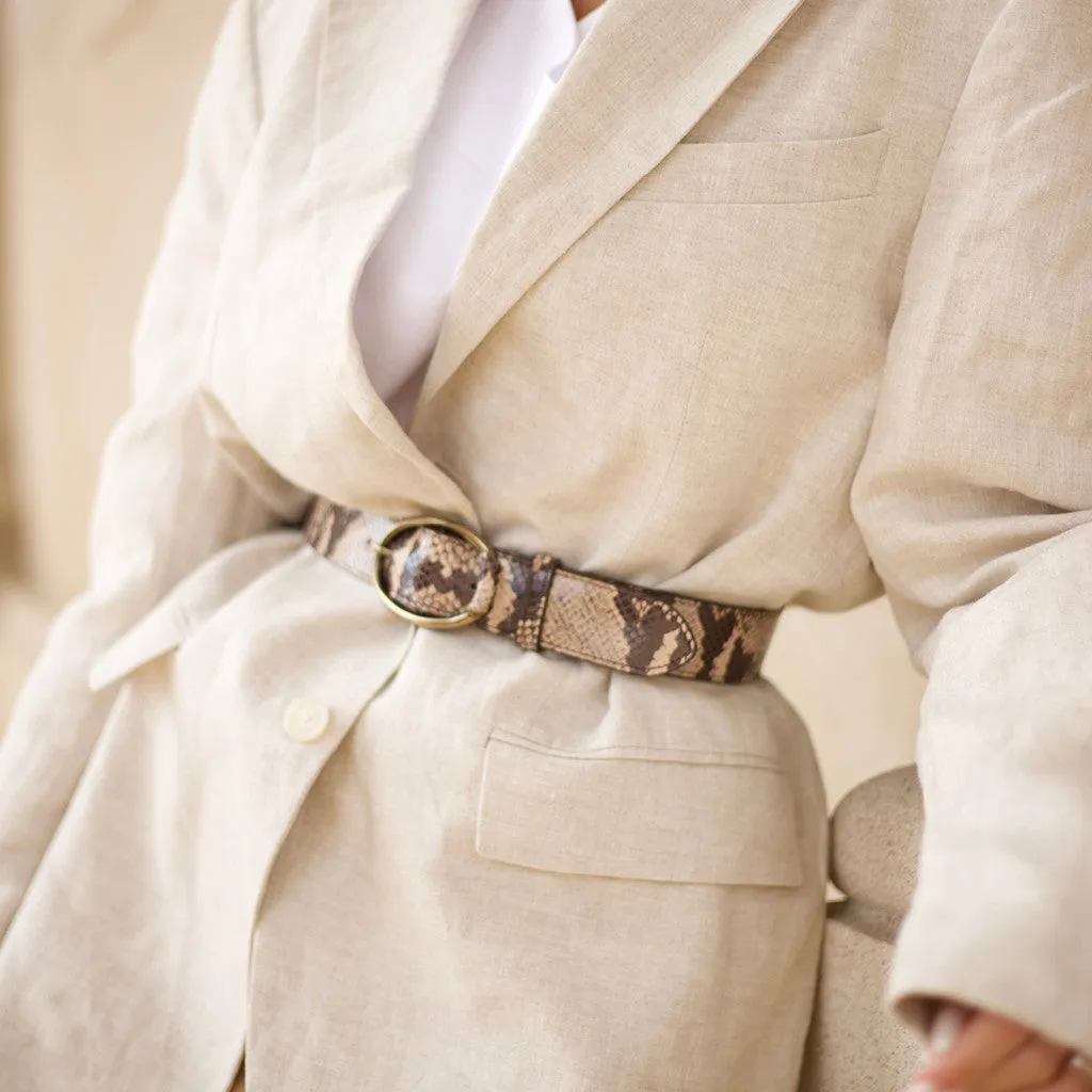 Jeans Belt / 16486 - snake sand